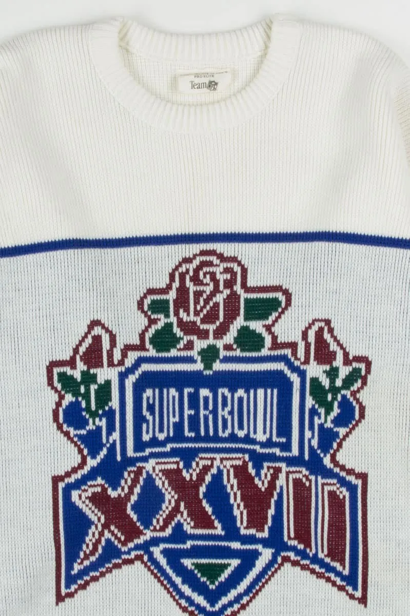 1993 Super Bowl XXVII Sweater