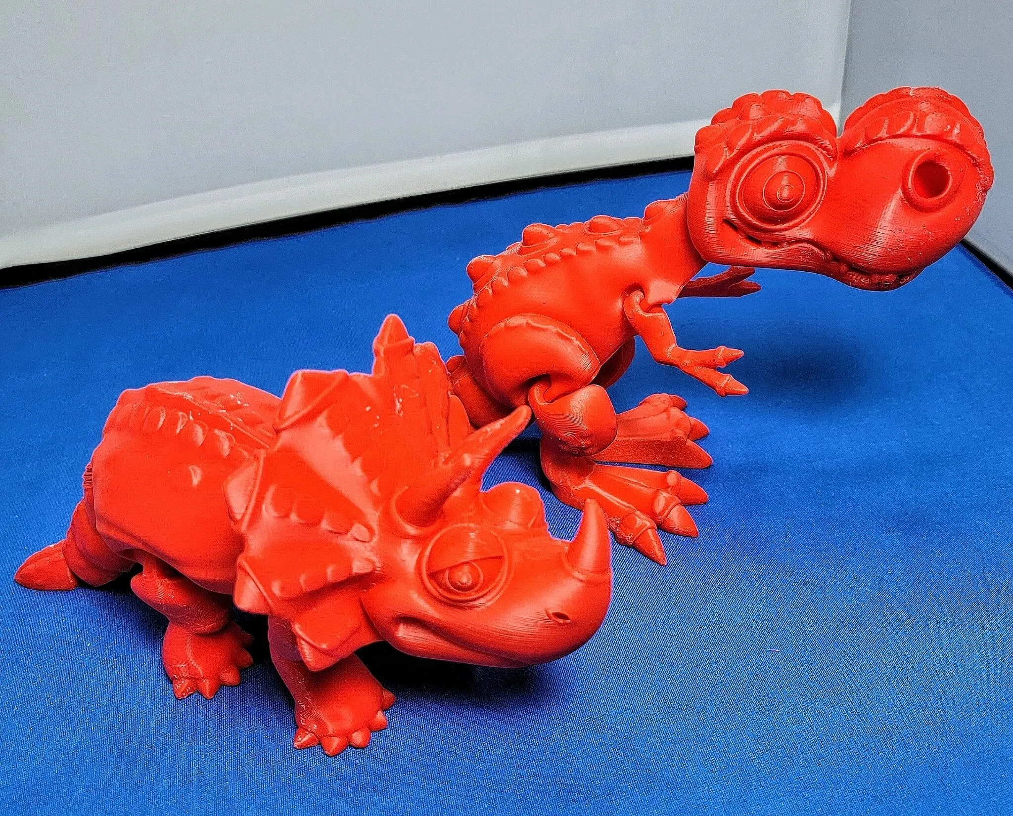 2 Articulated Dinosaurs| Flexible Dinosaur Toys | T-Rex & Triceratops | Flexi Factory Authorized Reseller | Fun Toy