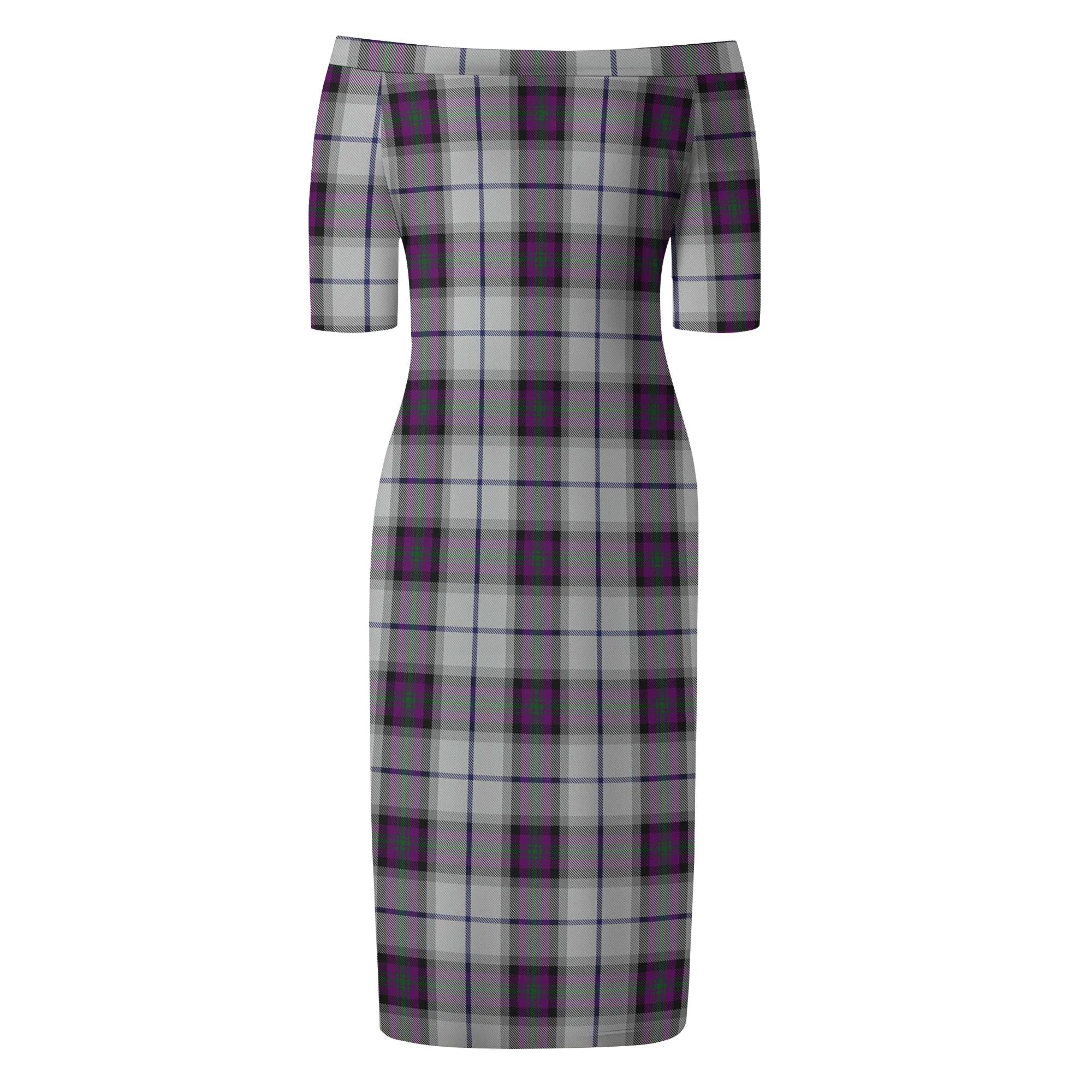 Alexander of Menstry Dress Tartan Off Shoulder Lady Dress