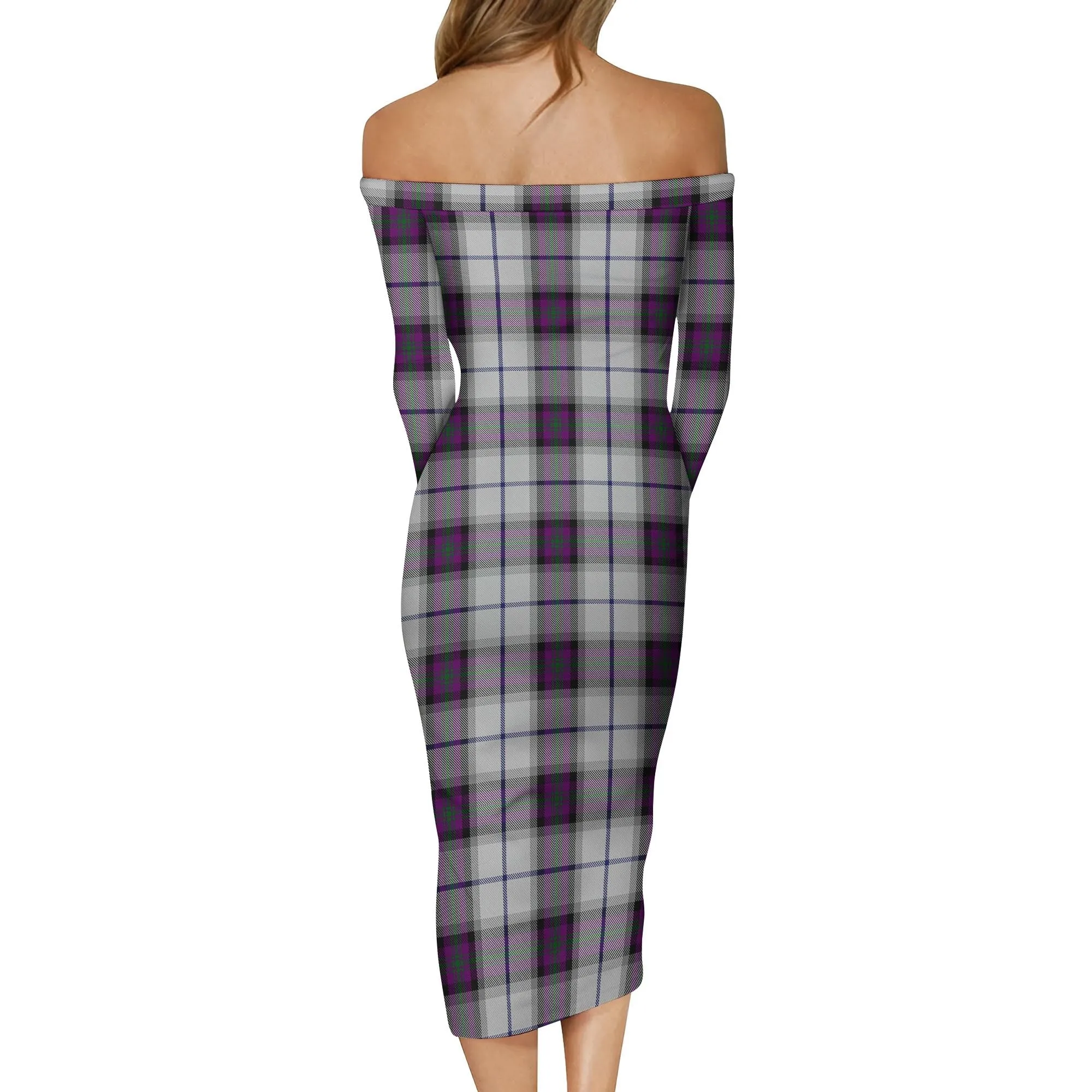Alexander of Menstry Dress Tartan Off Shoulder Lady Dress