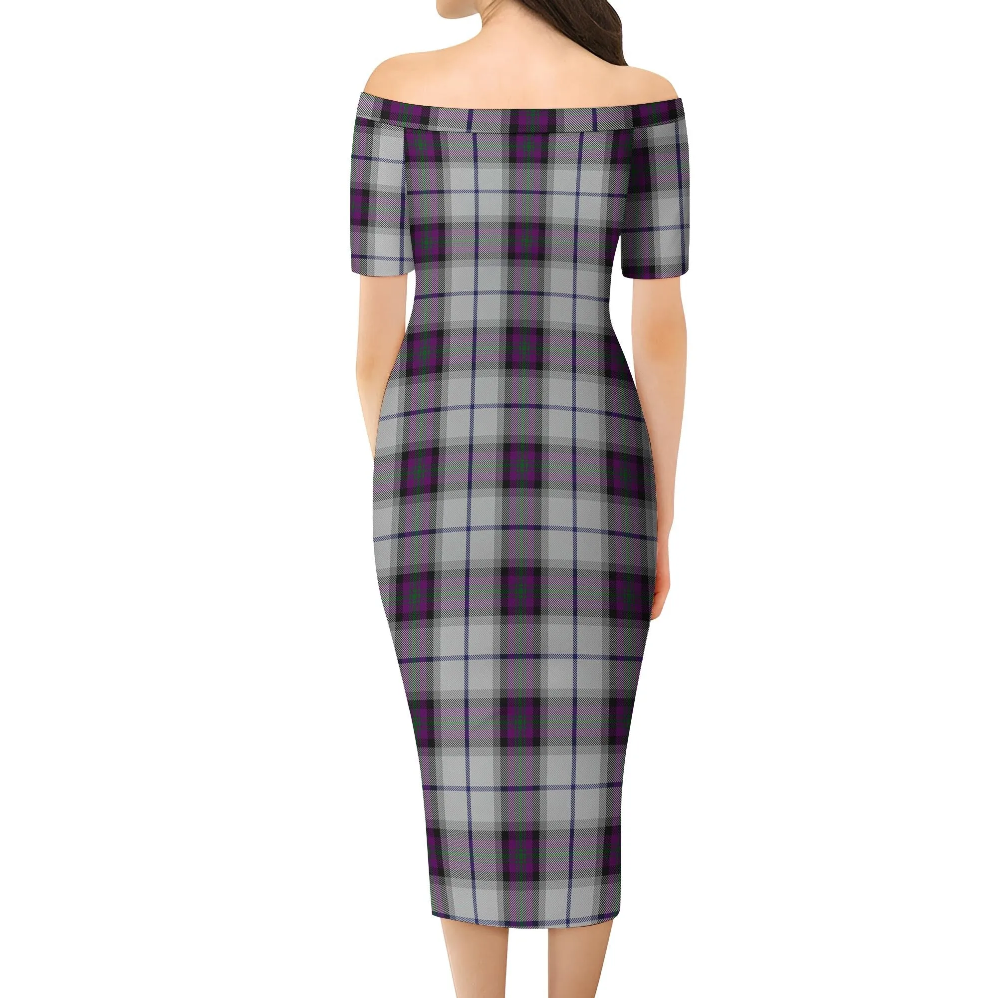 Alexander of Menstry Dress Tartan Off Shoulder Lady Dress
