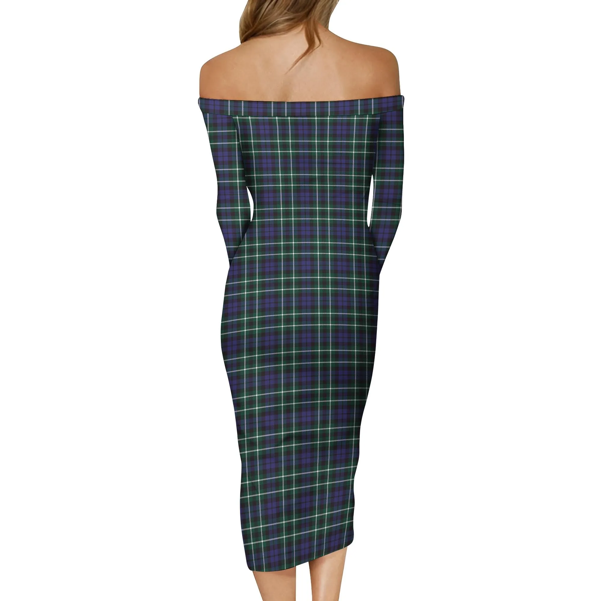 Allardice Tartan Off Shoulder Lady Dress