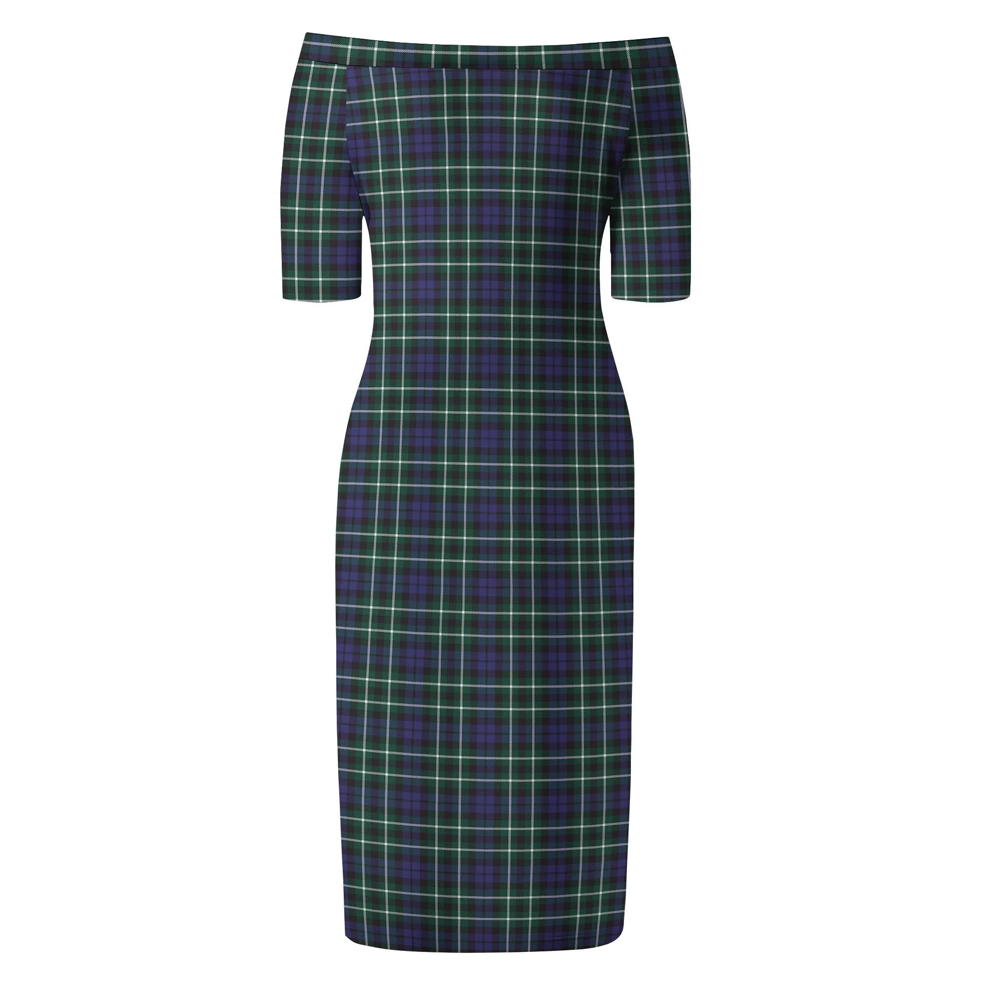 Allardice Tartan Off Shoulder Lady Dress