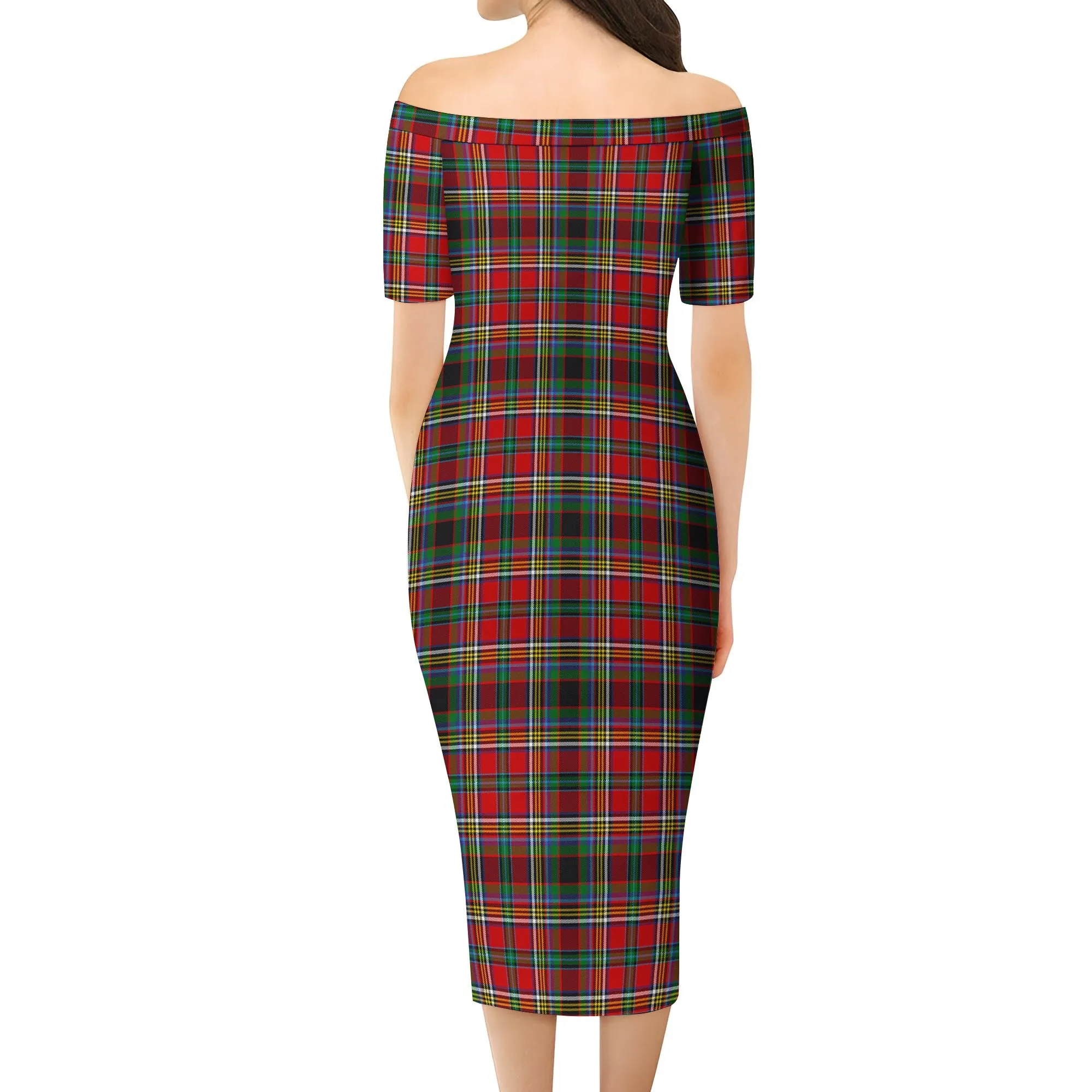 Anderson of Arbrake Tartan Off Shoulder Lady Dress