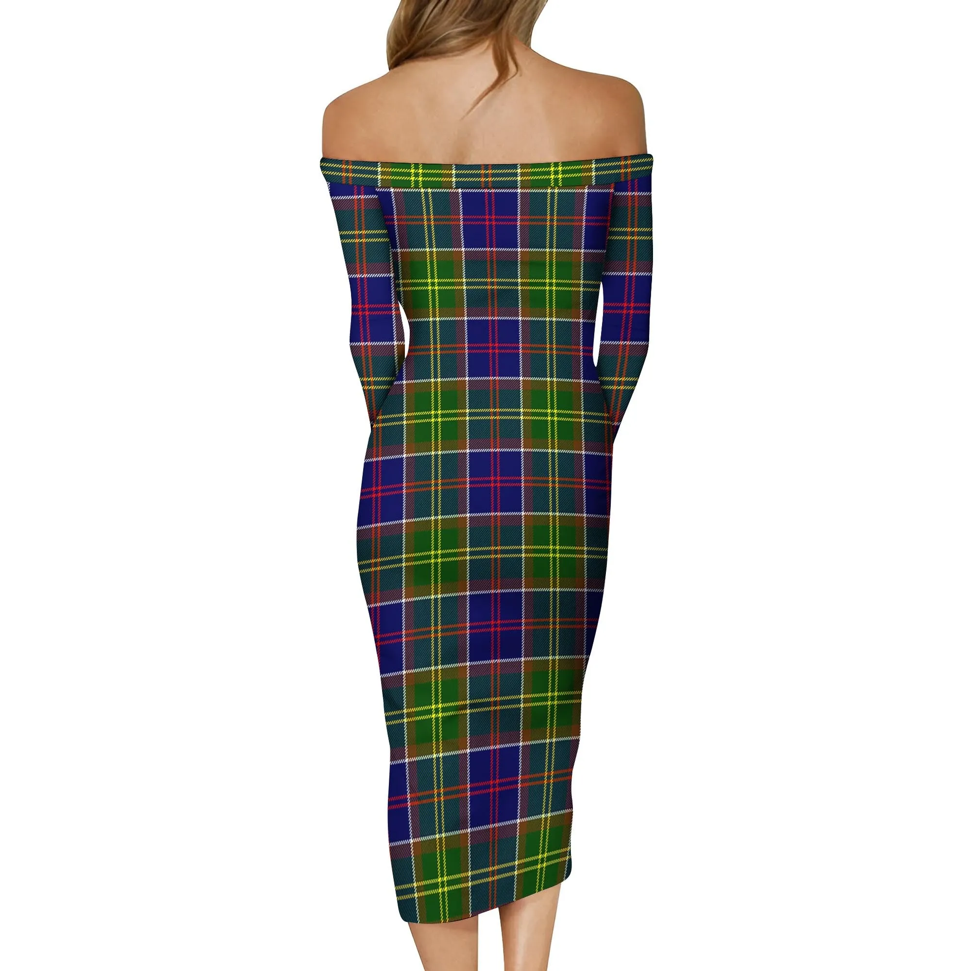 Arnott Tartan Off Shoulder Lady Dress