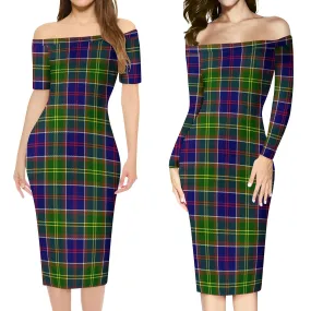Arnott Tartan Off Shoulder Lady Dress