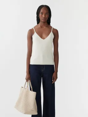 Bassike Wool Cashmere Knit Cami - Natural