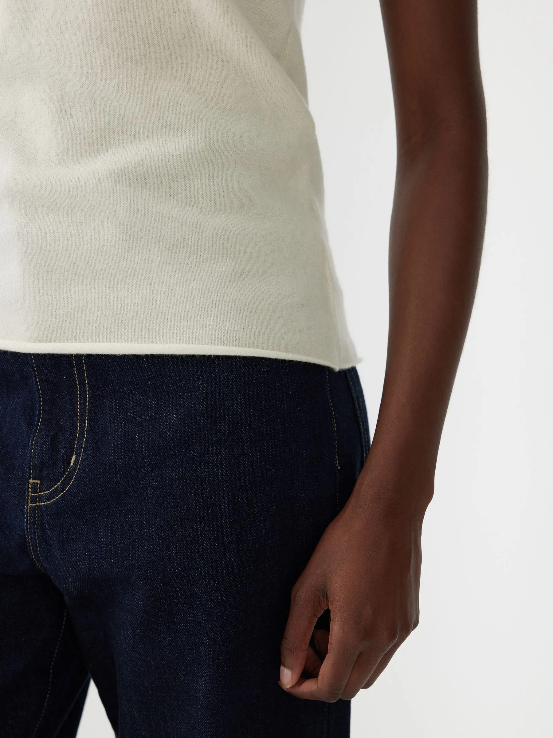 Bassike Wool Cashmere Knit Cami - Natural
