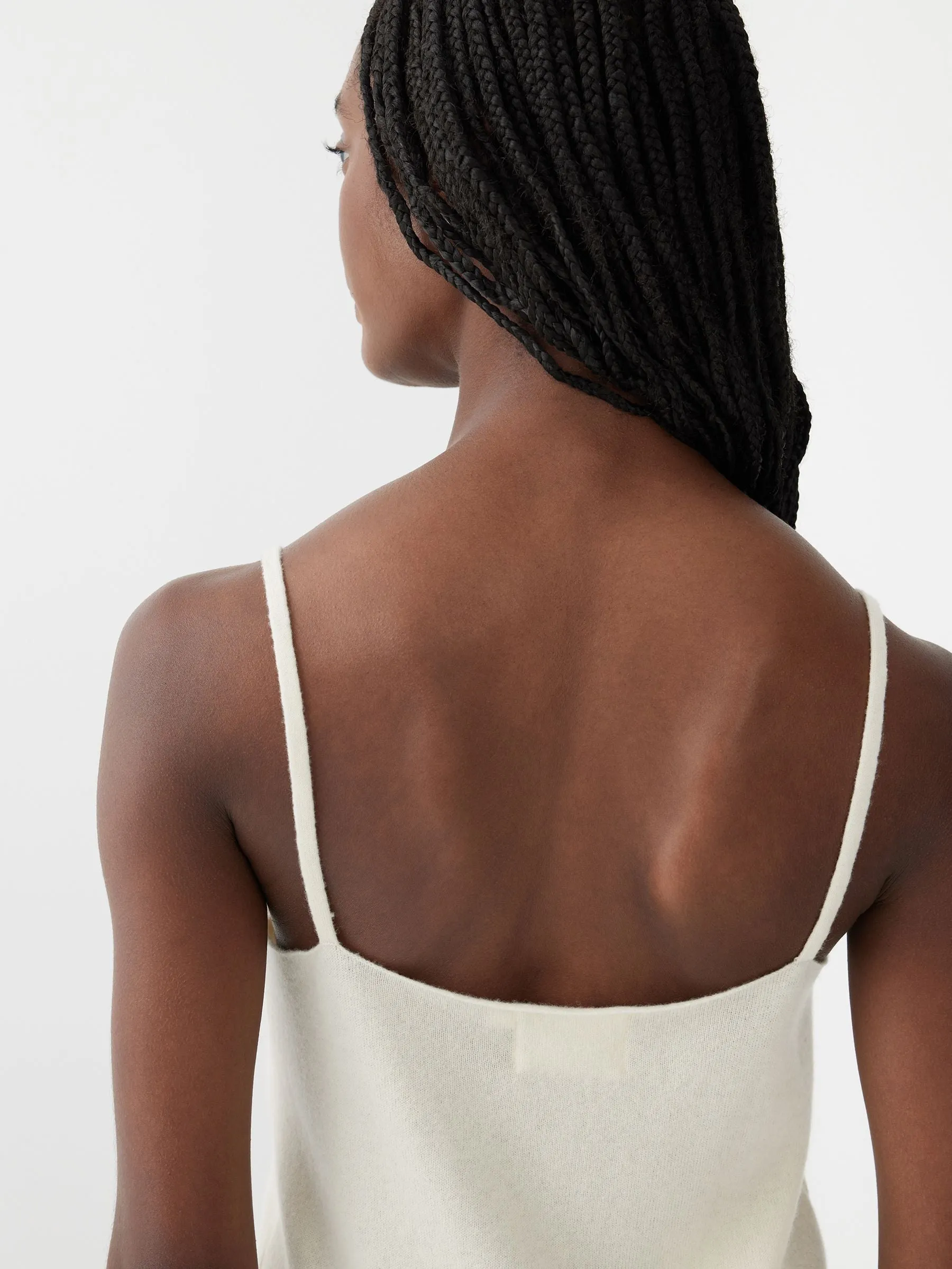 Bassike Wool Cashmere Knit Cami - Natural