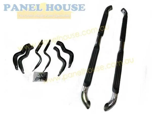 Chrome Side Step Kit NEW fits Ford Ranger PX Ute 2011 On Dual Cab Aftermarket