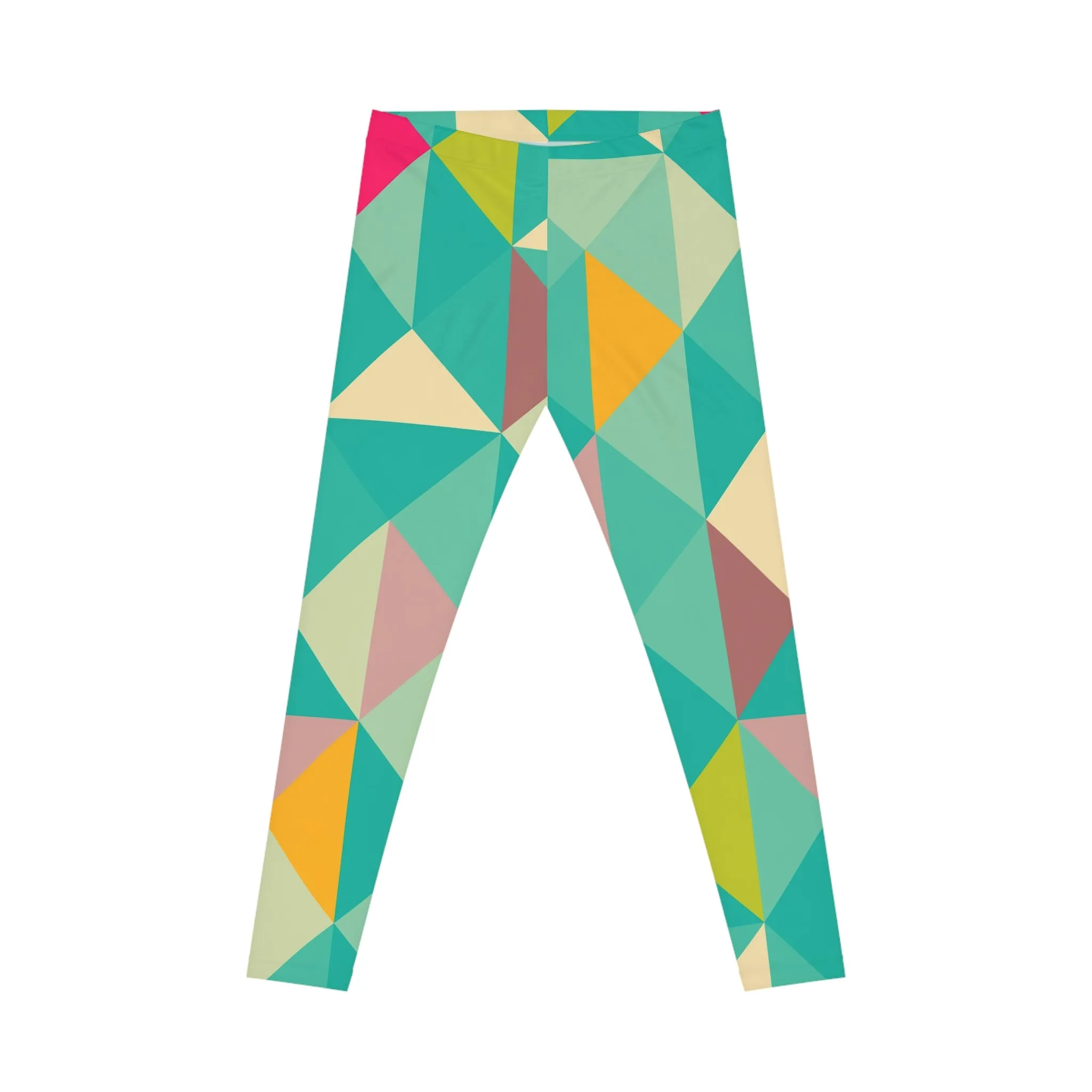 Colorful Geometric Women's Casual Leggings - Stylish and Comfortable Activewear for Every Occasion
