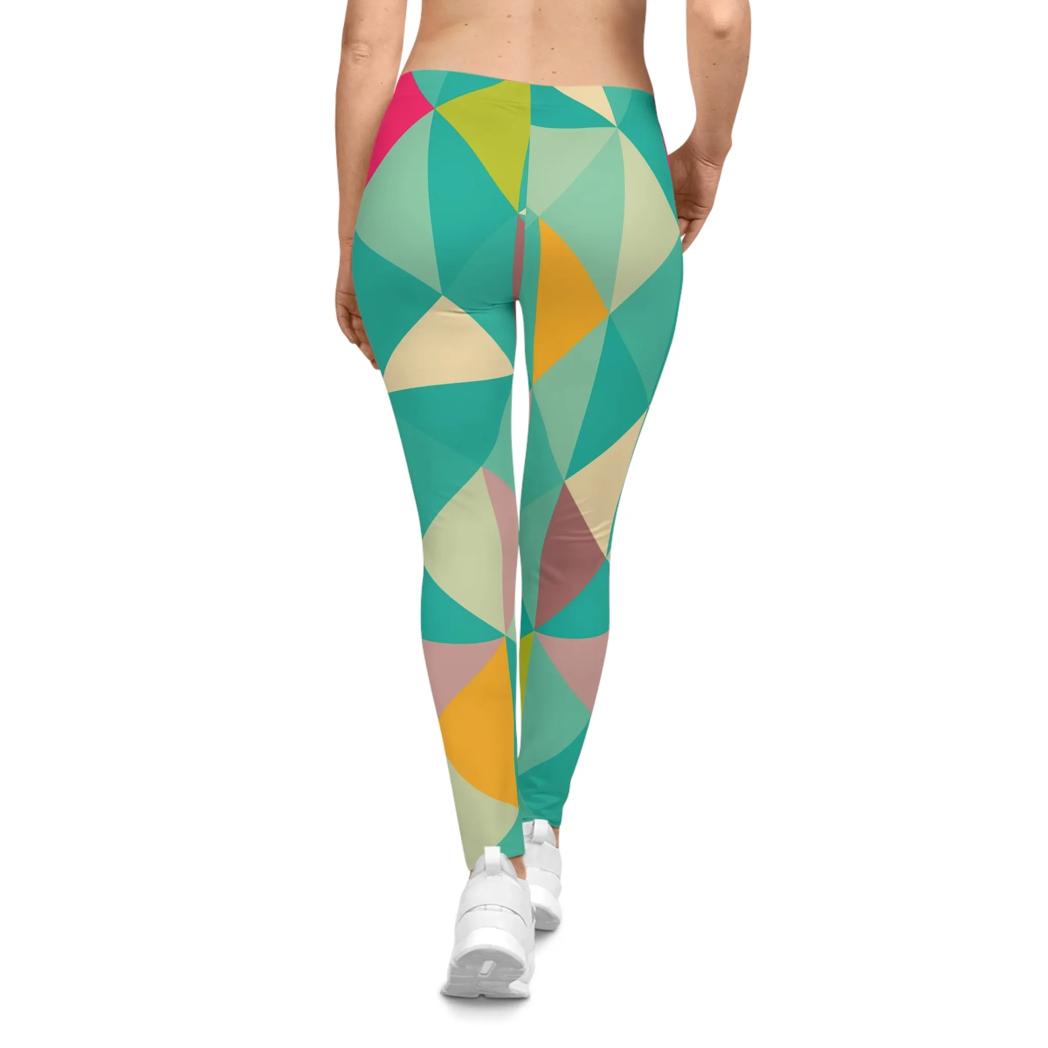 Colorful Geometric Women's Casual Leggings - Stylish and Comfortable Activewear for Every Occasion