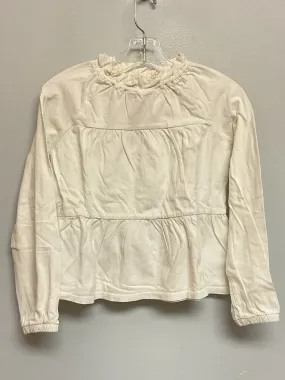 Crew Cuts Size 8 Ivory Cotton Big Girls Tees/Polos/Tunics