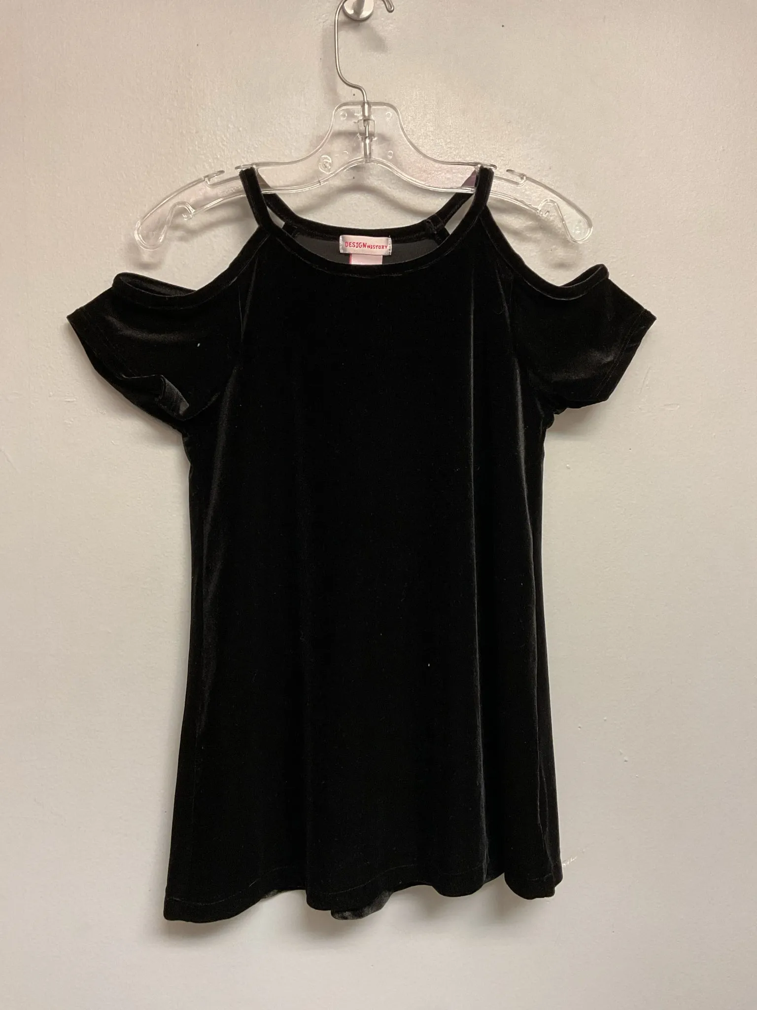 Design History Size 10 Black Velvet Big Girls Tees/Polos/Tunics
