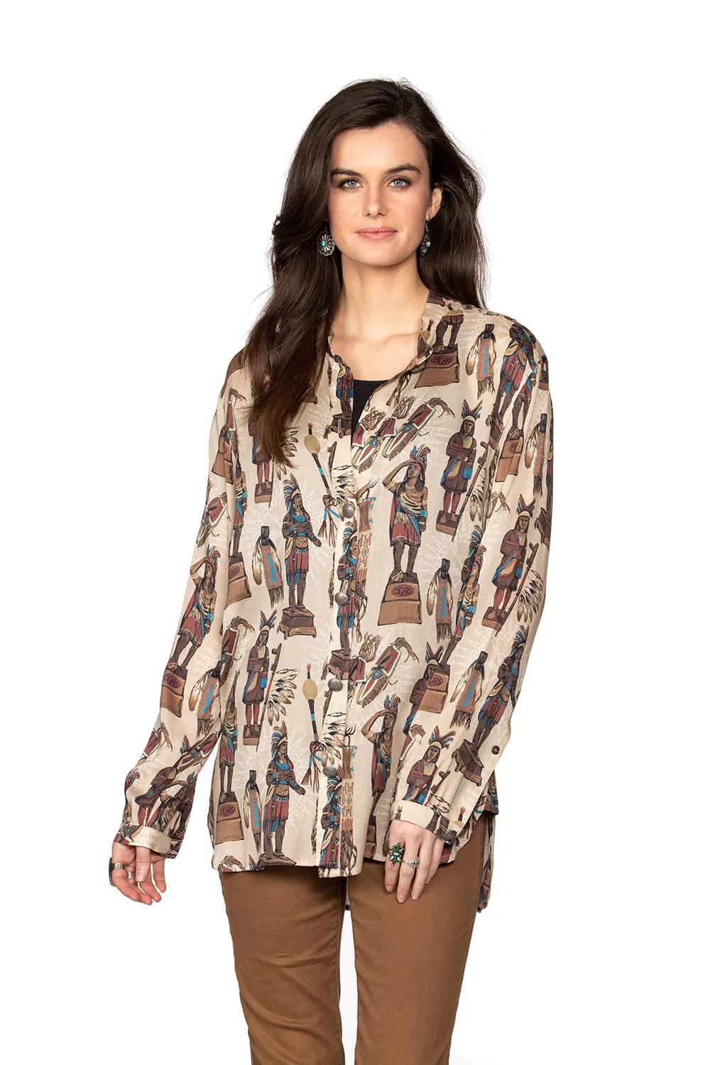 Double D Ranchwear Tobacco Salesman Top