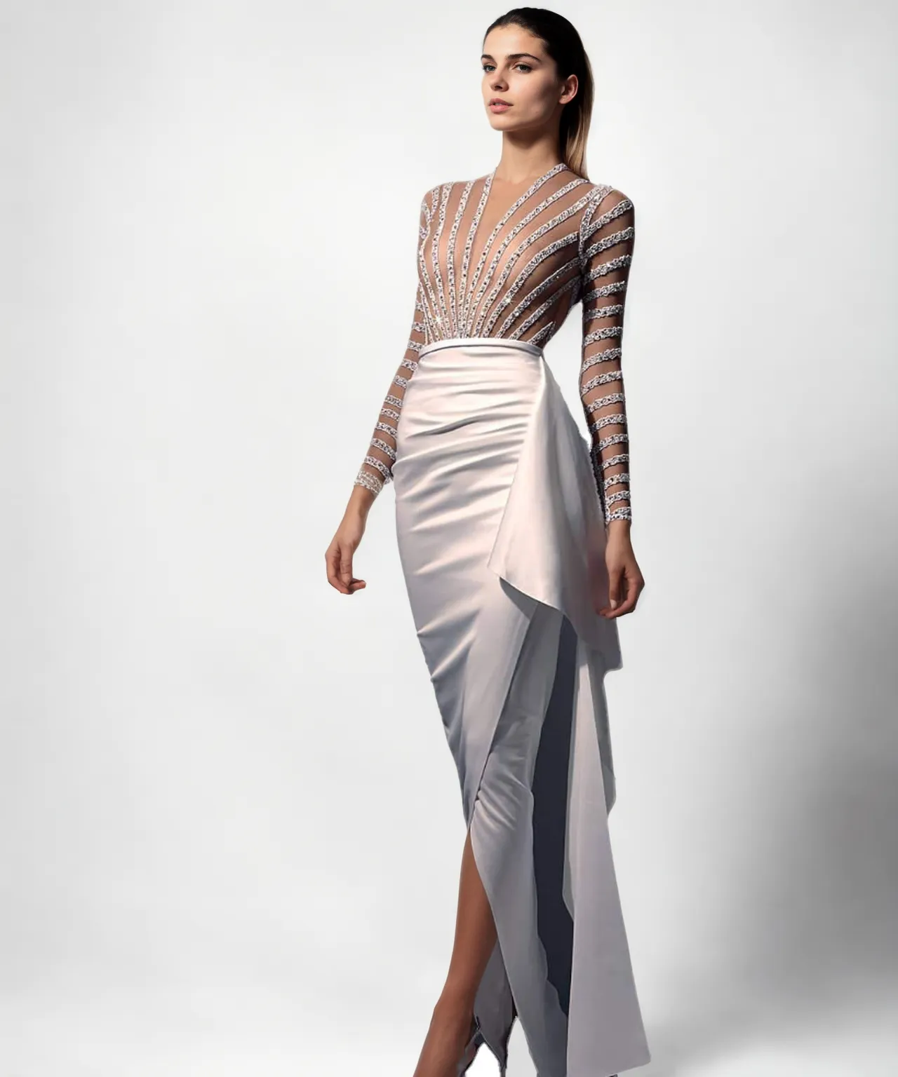 Effortless Elegance: Long Sleeve Narrow Dress