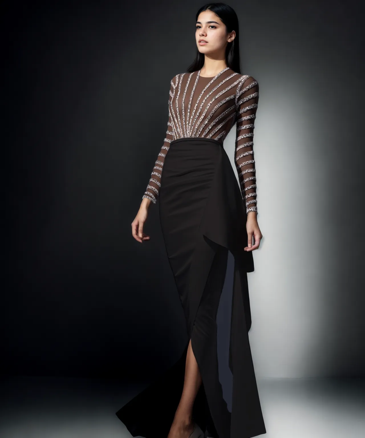 Effortless Elegance: Long Sleeve Narrow Dress