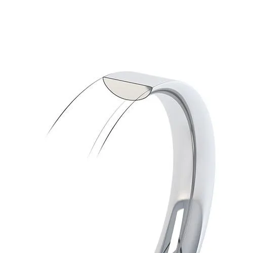 Ladies 2mm Flat Court