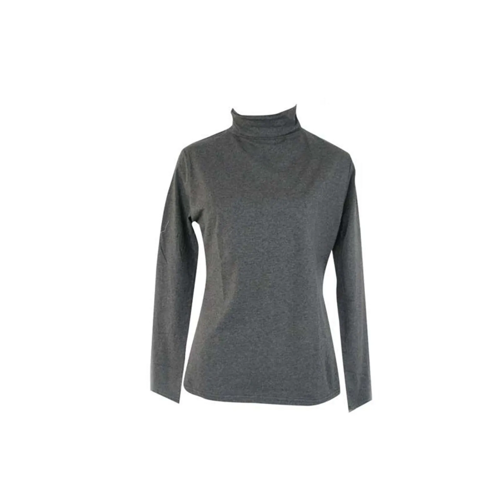 Ladies SKIVVY Womens Long Sleeve Plain Top Warm Turtleneck Cotton High Neck