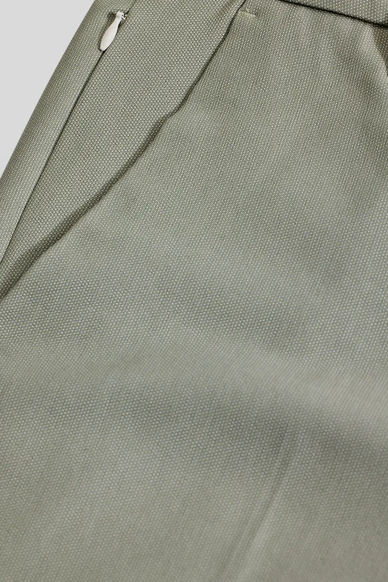 Light Green Stretch Slim Fit Trouser