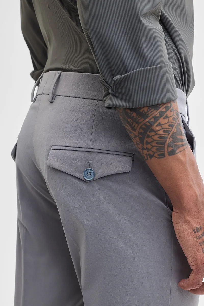 Light Grey Slim Fit Trousers