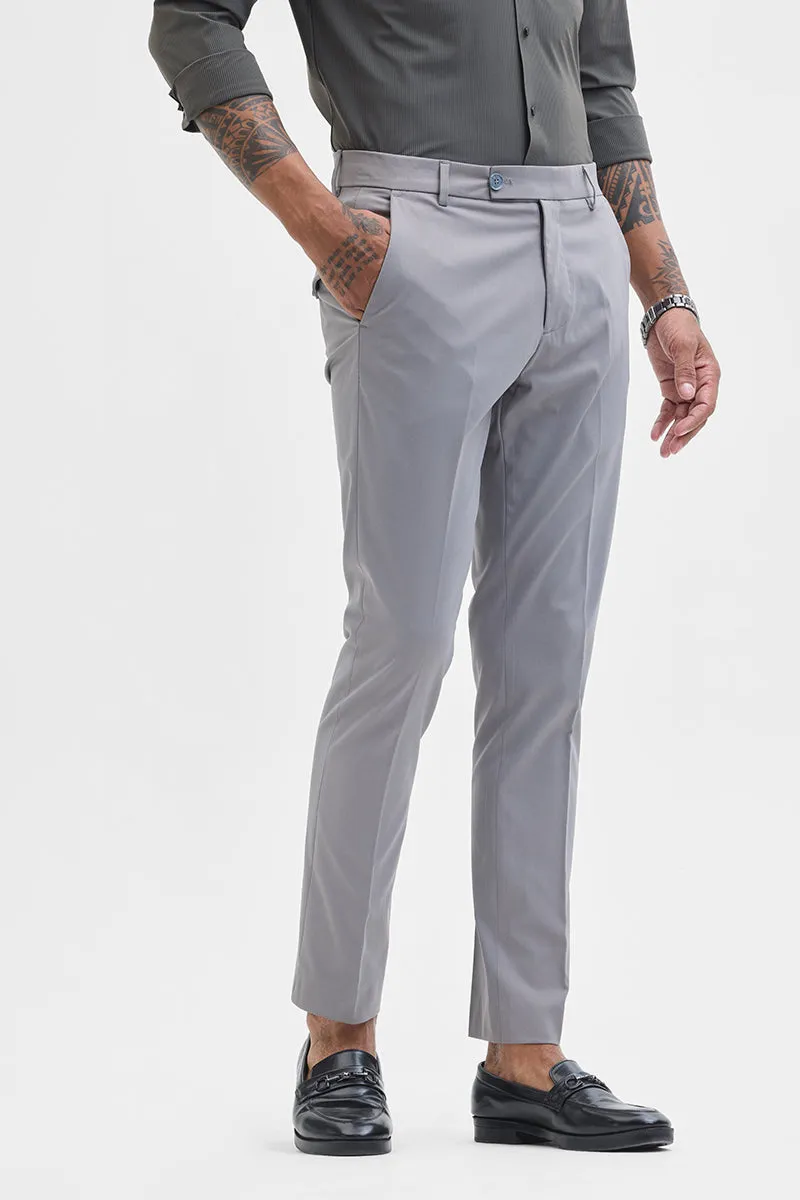 Light Grey Slim Fit Trousers