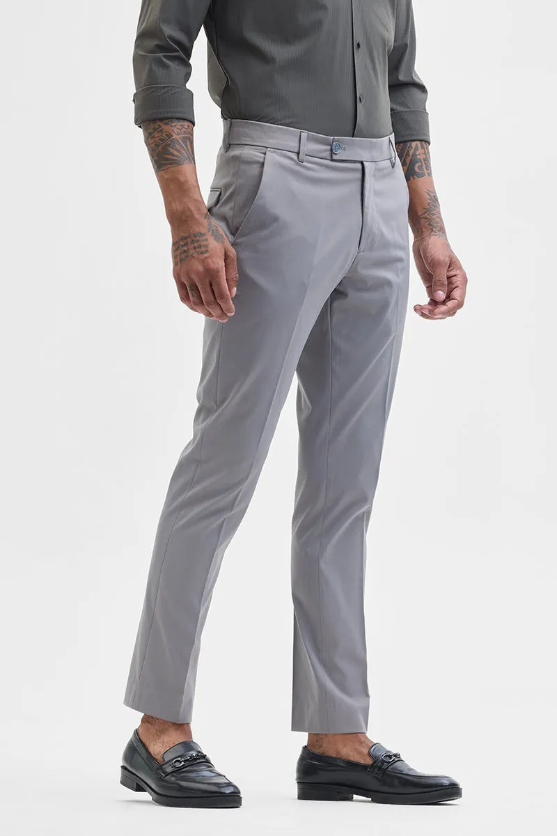 Light Grey Slim Fit Trousers