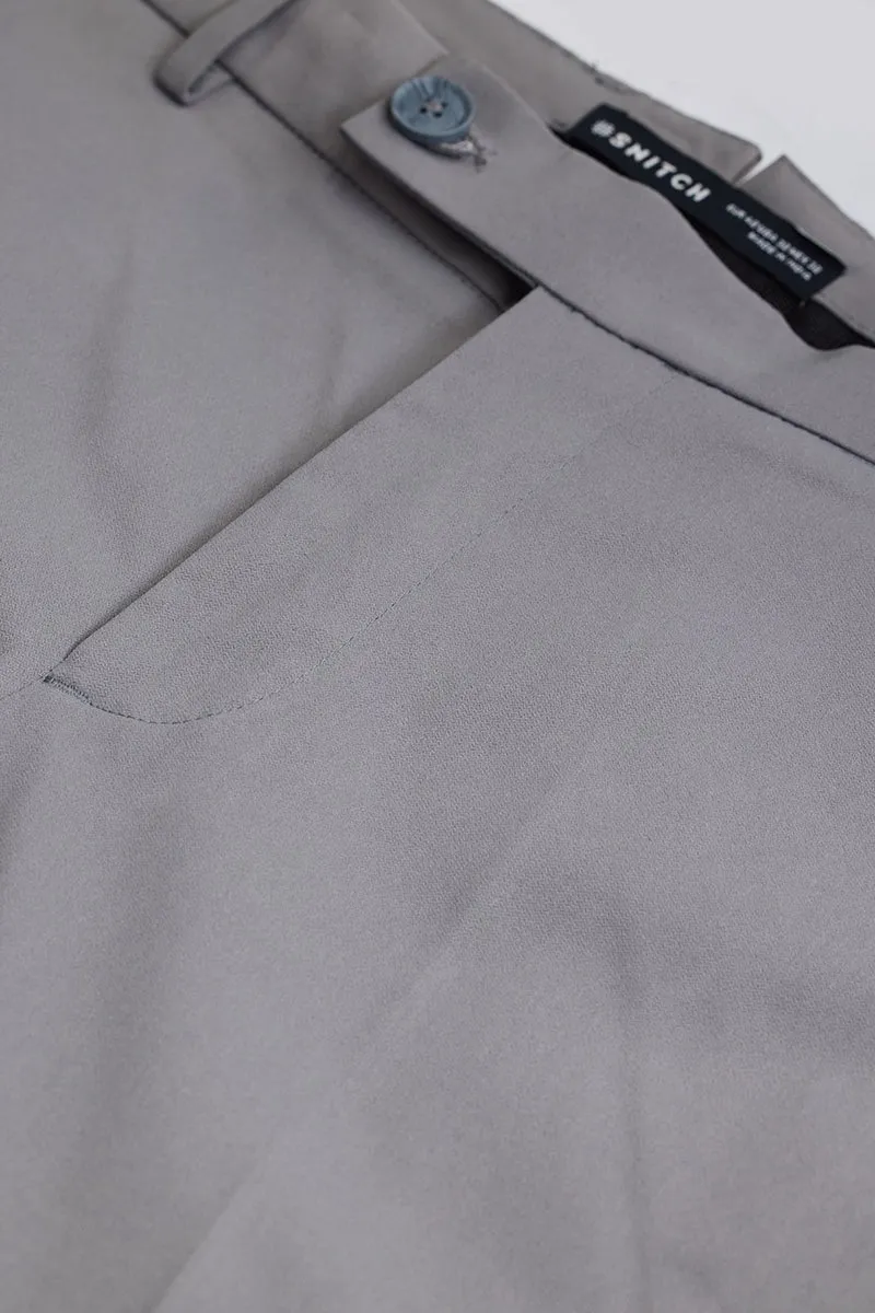 Light Grey Slim Fit Trousers