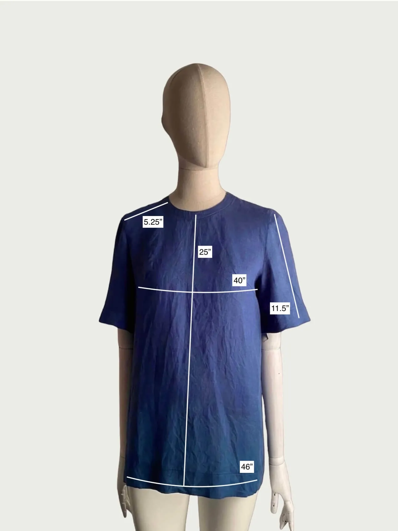 Linen Tailored Tee in French Blue, medium / OG Price: $228.00