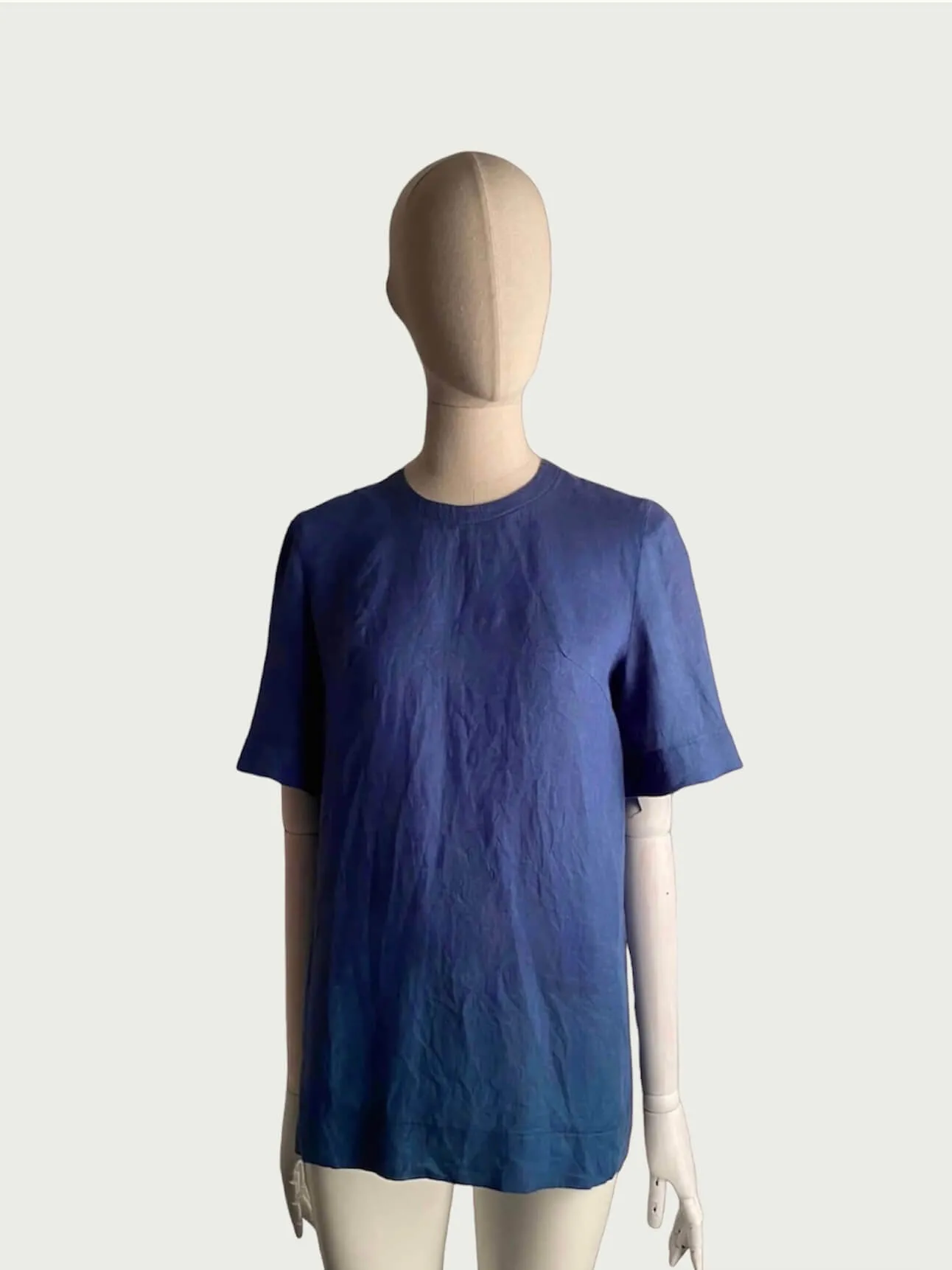 Linen Tailored Tee in French Blue, small / OG Price: $228.00