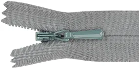 Med. Grey -Zipper Invisible 9"