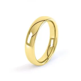 Mens 5mm Medium Court Wedding Ring