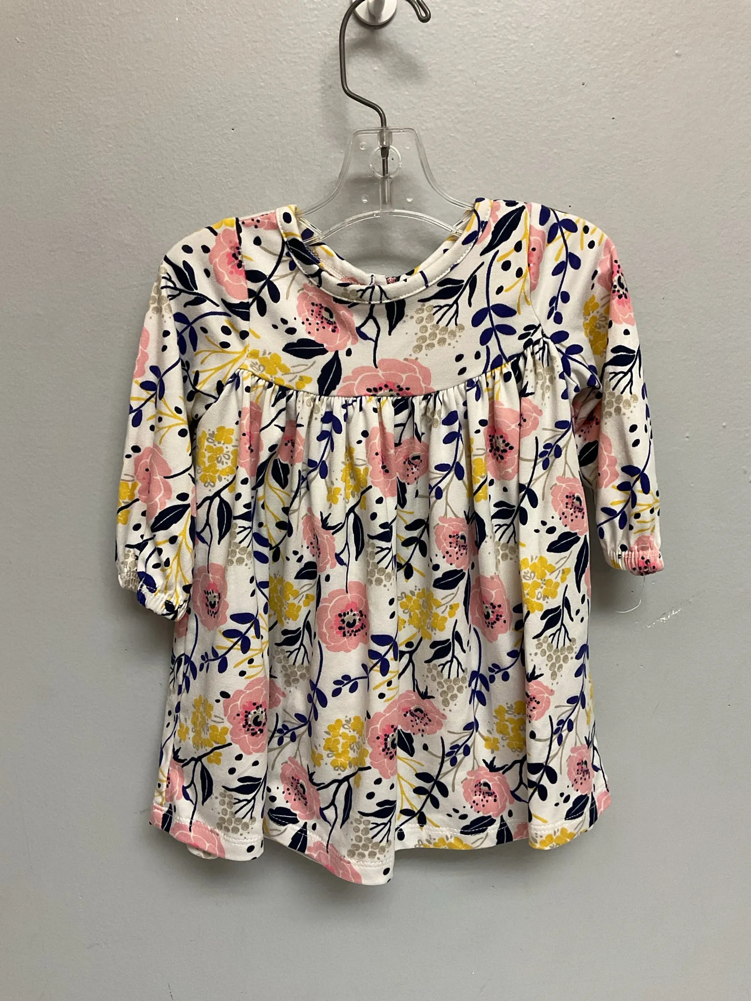 Nannette Size 3M White Floral Polyester Infant Girls Blouses & Tunics