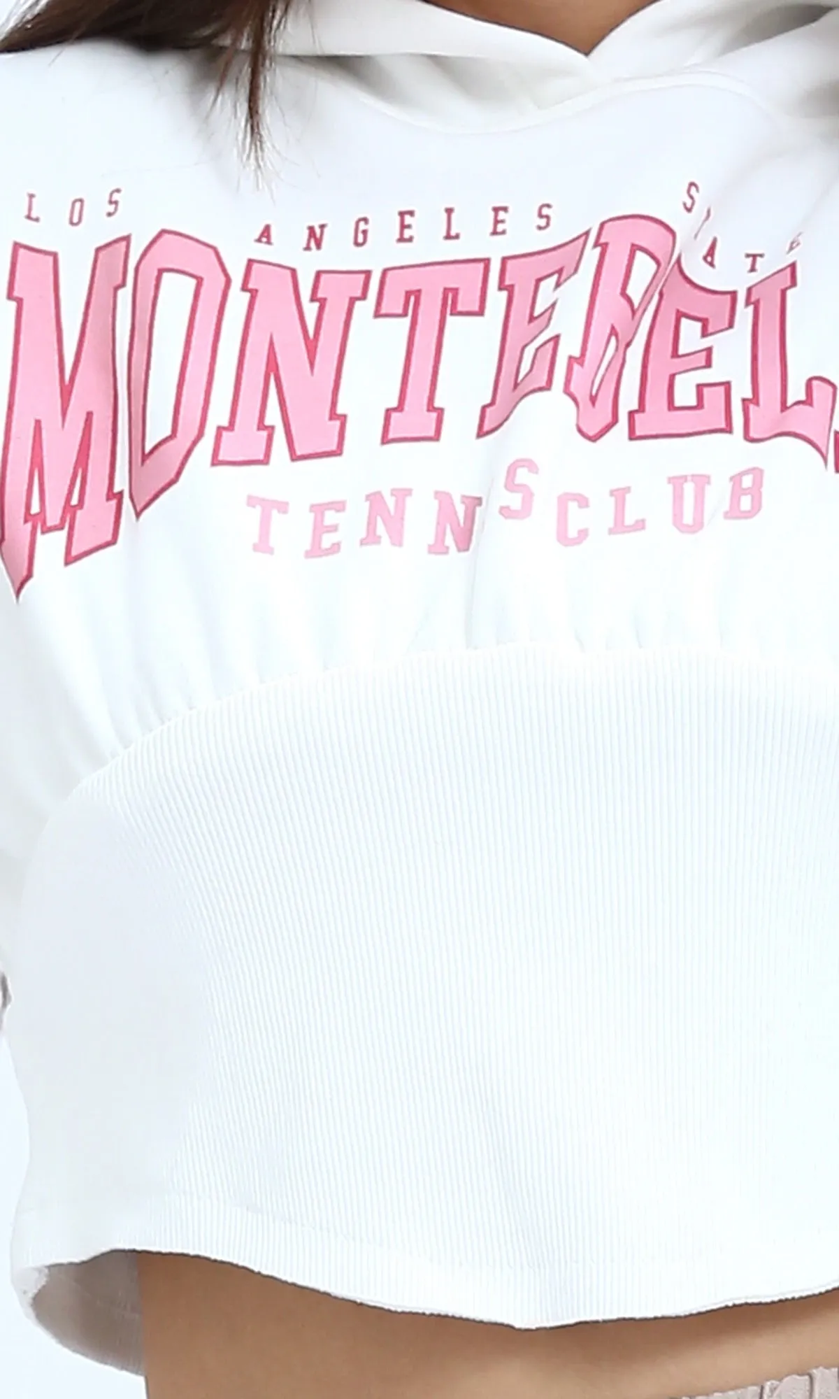 O180768 Regular Fit Printed Winter Hoodie - White