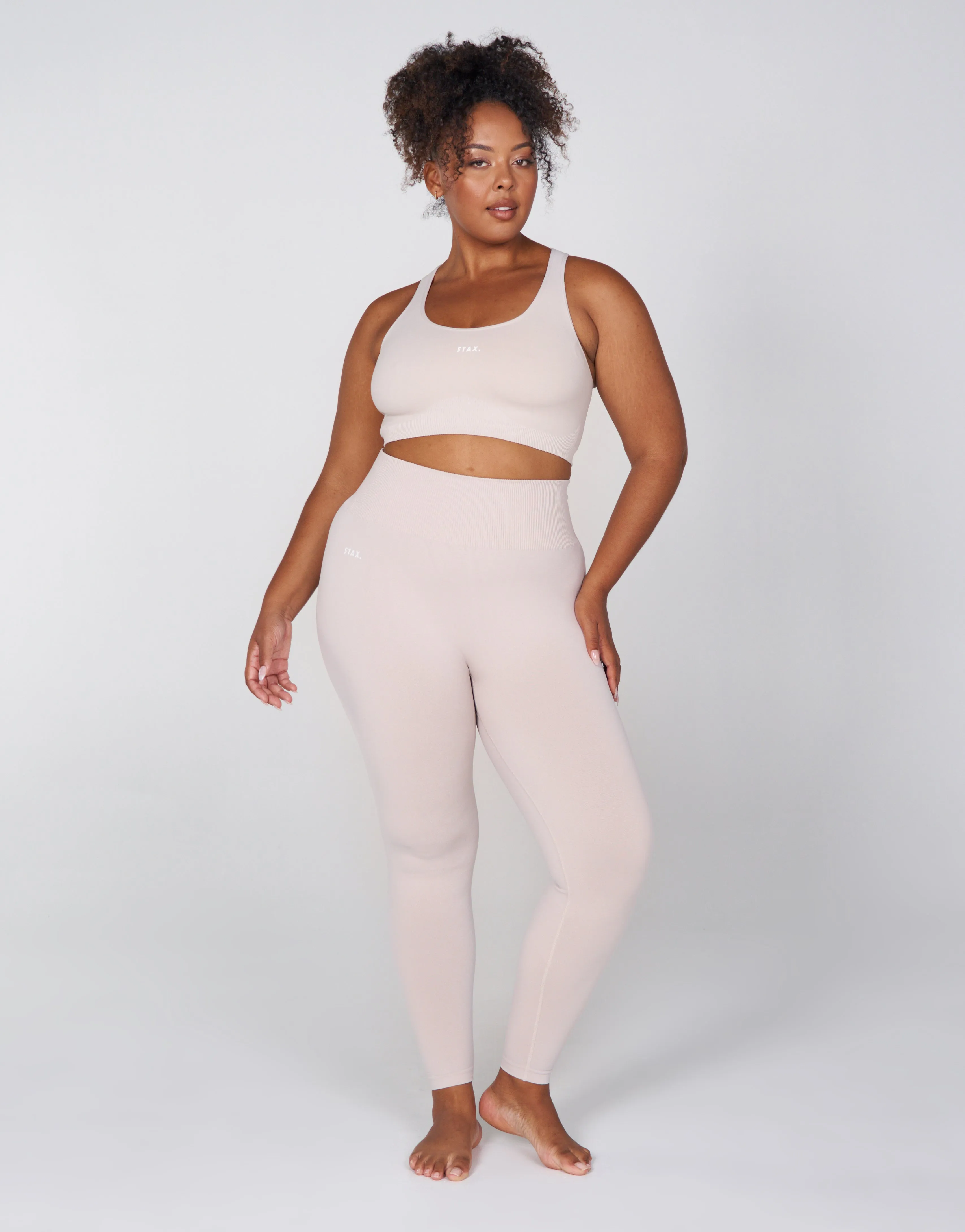 Premium Seamless Favourites Tights - Bone