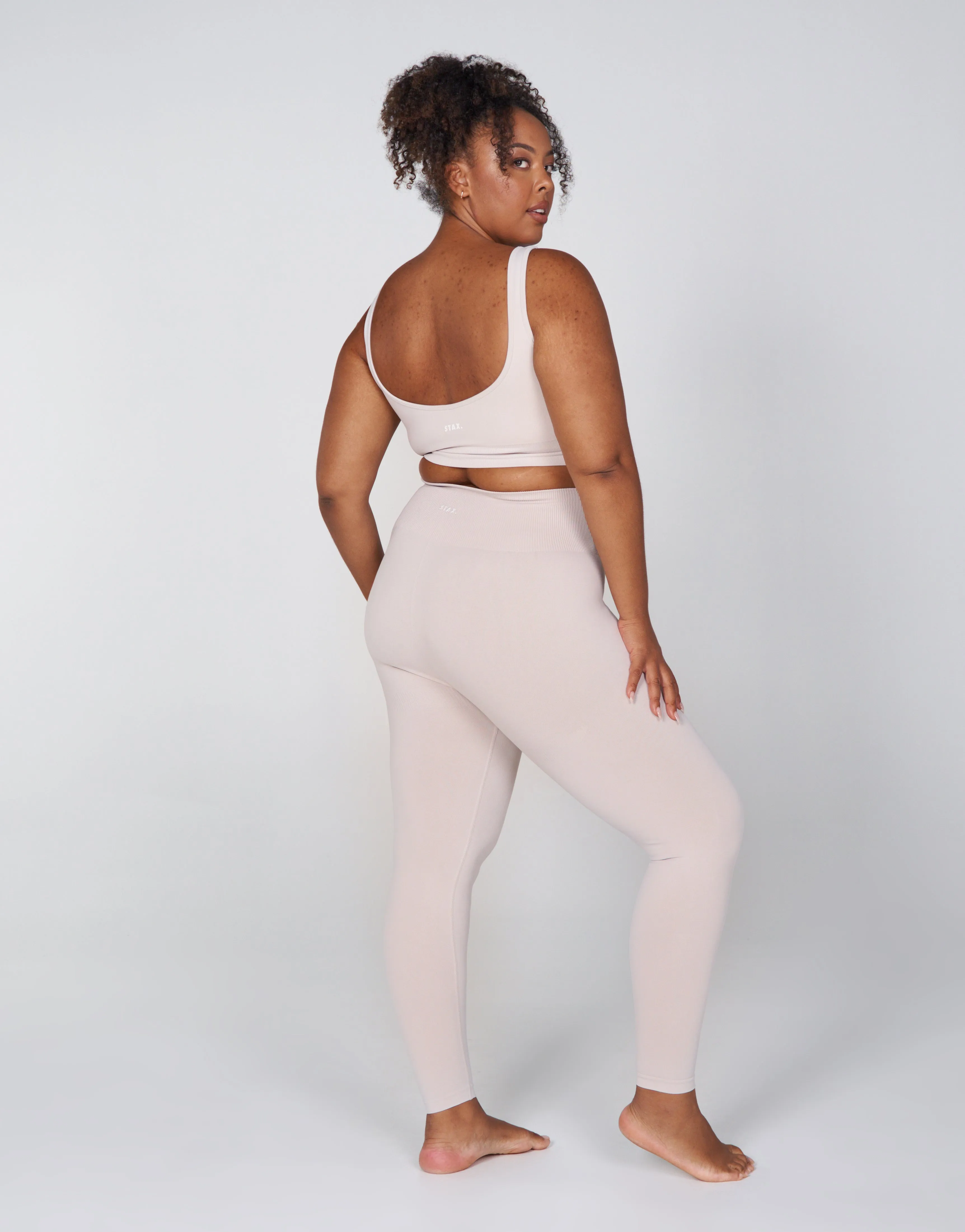 Premium Seamless Favourites Tights - Bone