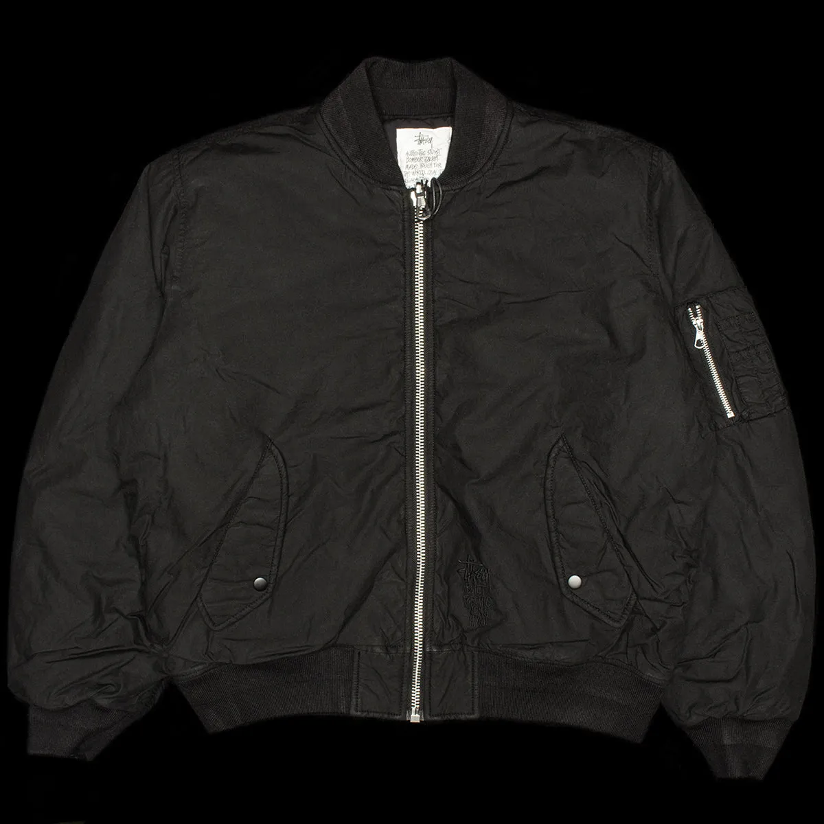 Quilted Waxed Bomber