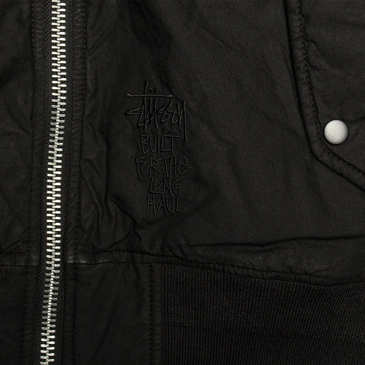 Quilted Waxed Bomber
