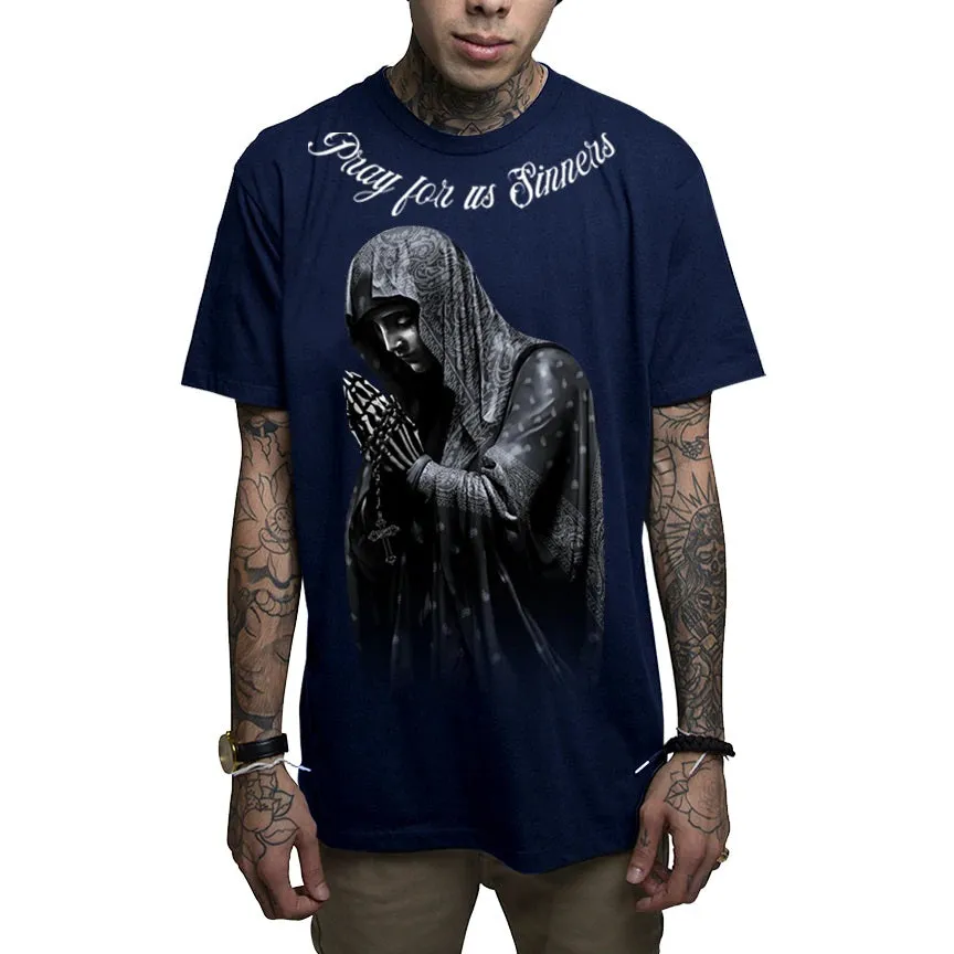 Sinner Navy Mens T-Shirt