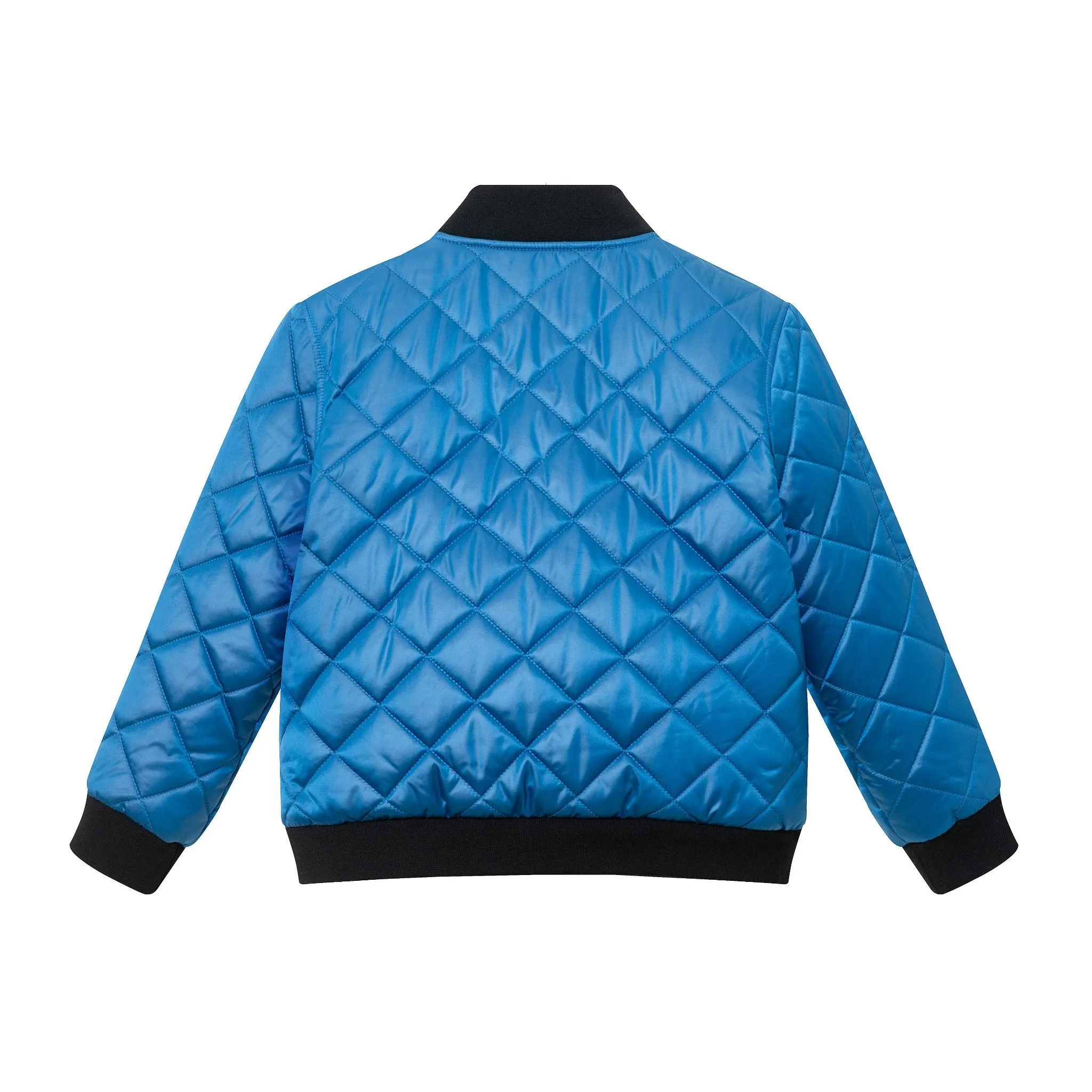 SPACEONE x Andy & Evan® | Kids (4-16) Quilted Bomber with LED Light | Blue