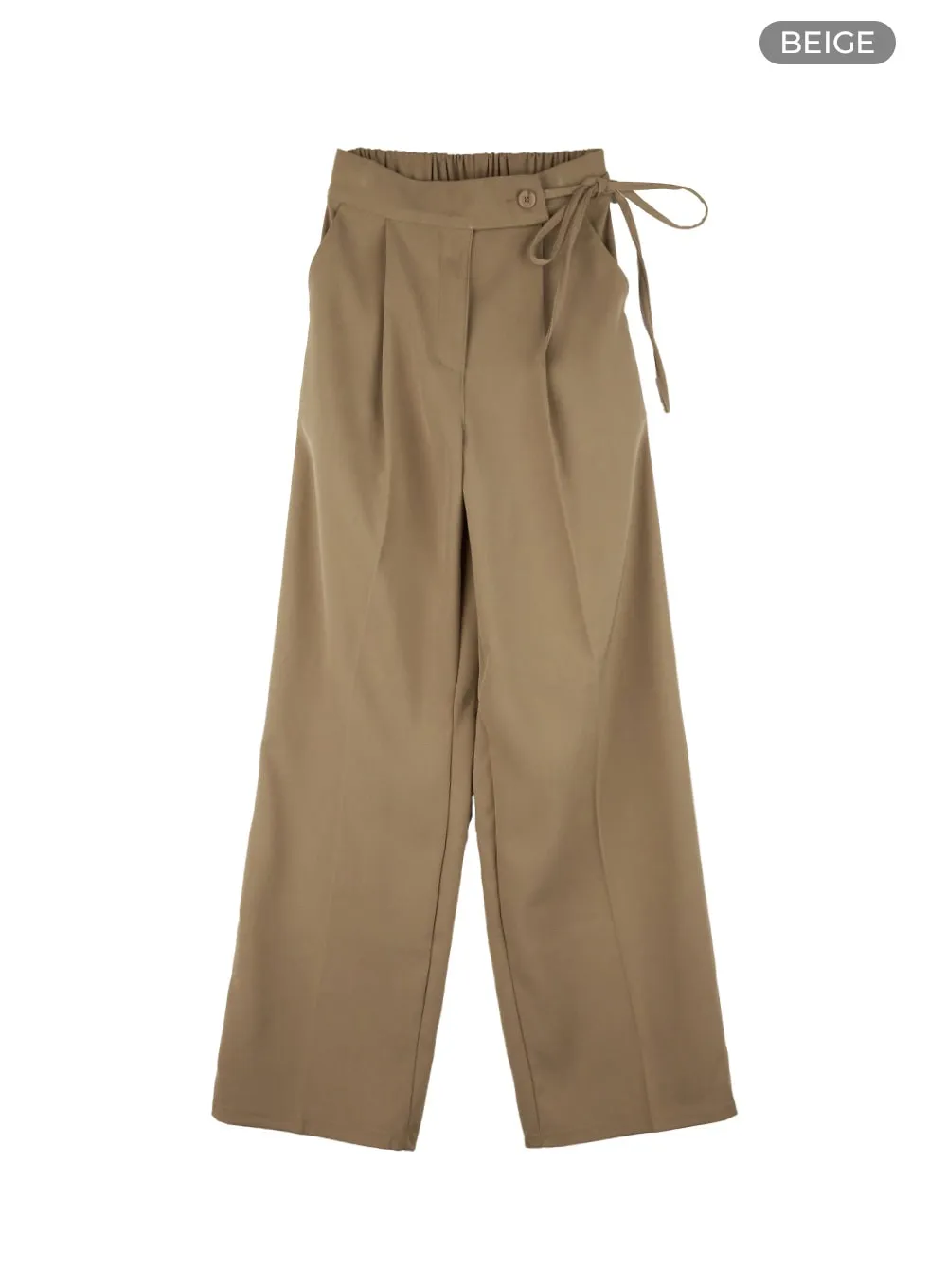 Strap Wide Tailored Pants OS423