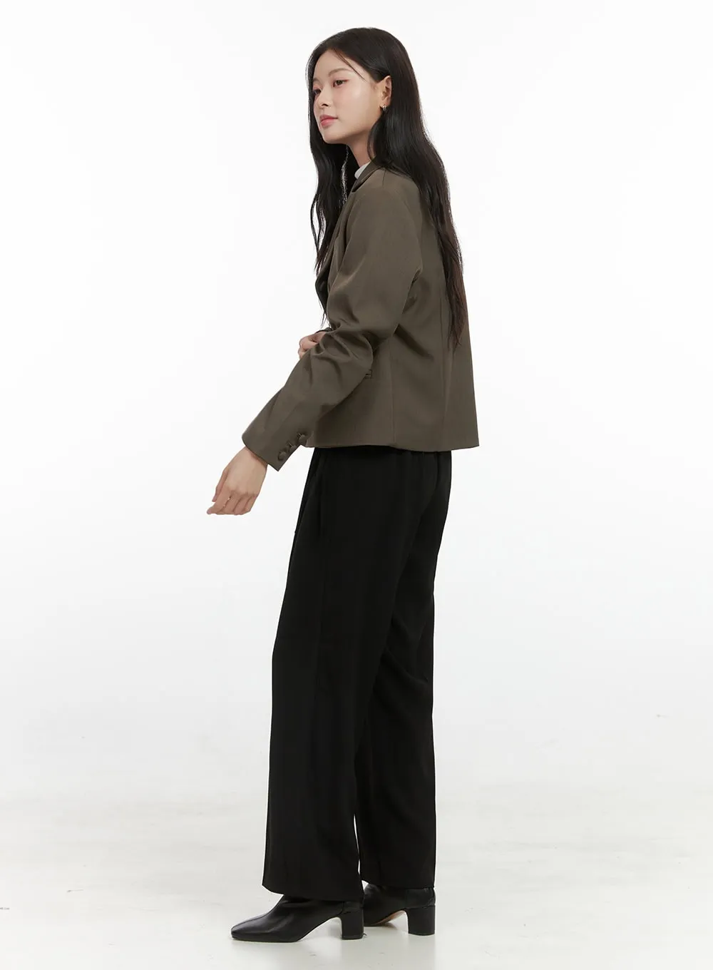 Strap Wide Tailored Pants OS423