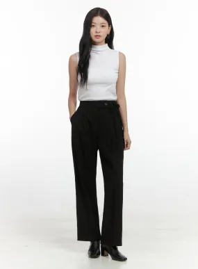 Strap Wide Tailored Pants OS423