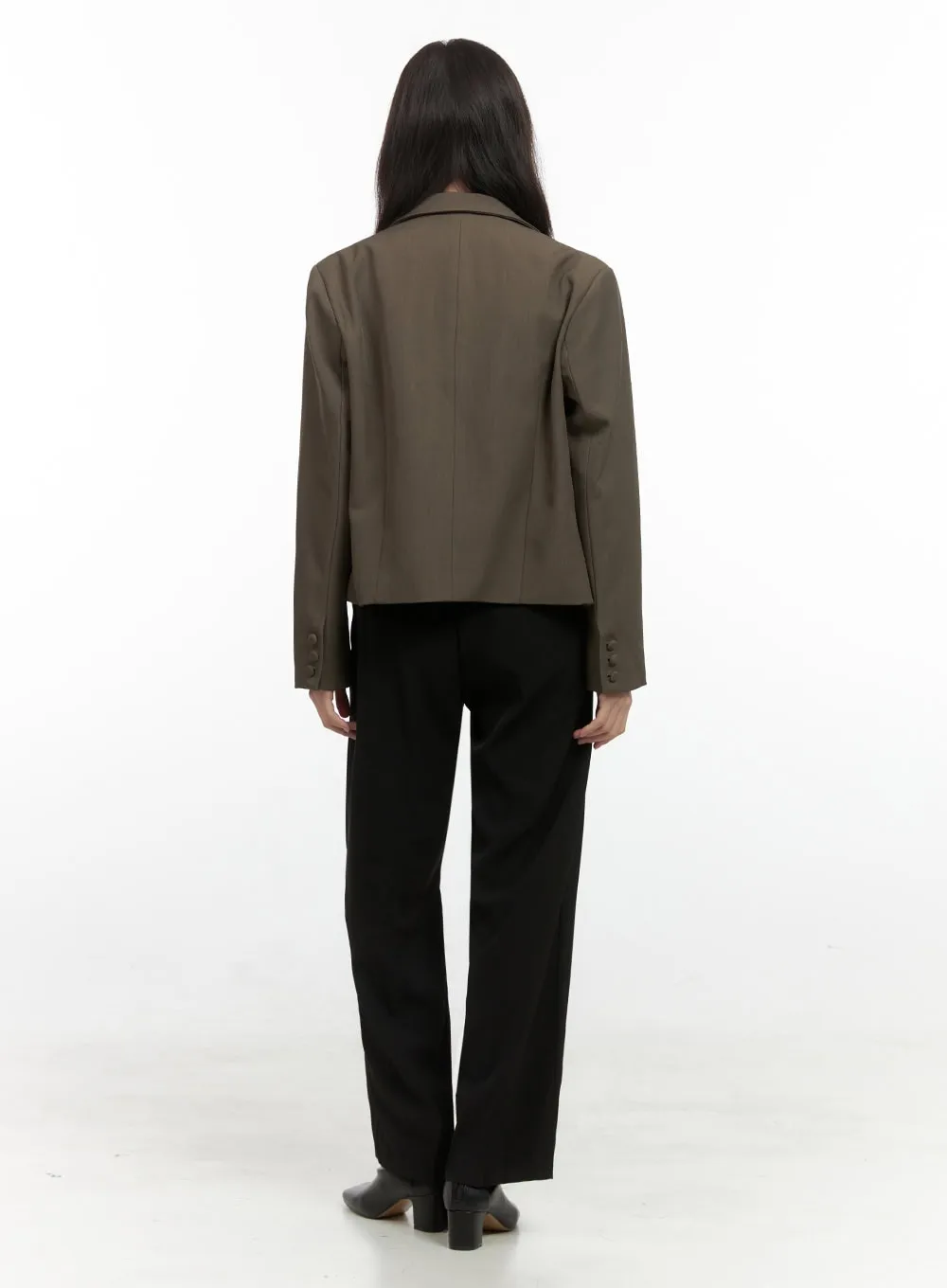 Strap Wide Tailored Pants OS423