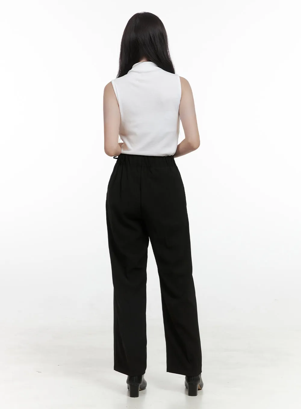 Strap Wide Tailored Pants OS423