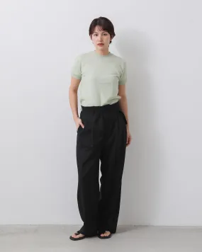 SUPER FINE TROPICAL WOOL TWO-TUCK SLACKS (WOMEN'S)