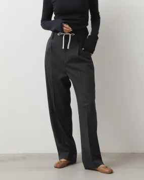 WOOL DRAWSTRINGS SLACKS